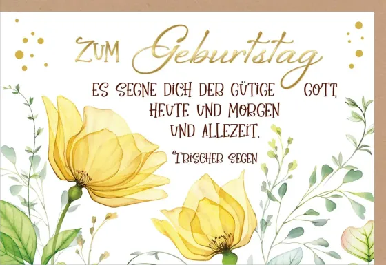 Doppelkarte Es segne dich der gütige Gott GF