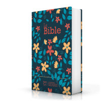 Bibel Segond 21, französisch (Premium Style) - gestepptes Hardcover aus Canvas mit Blumenmuster