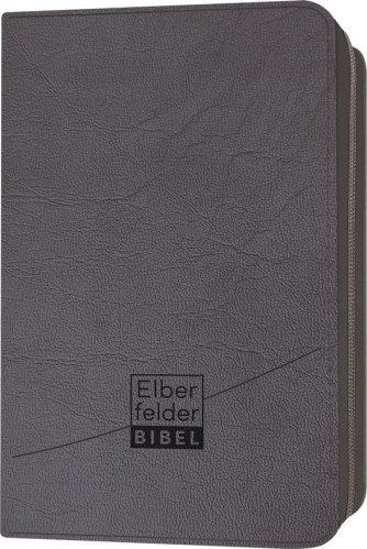 Elberfelder Bibel Standardausgabe - Kunstleder grau, Reissverschluss