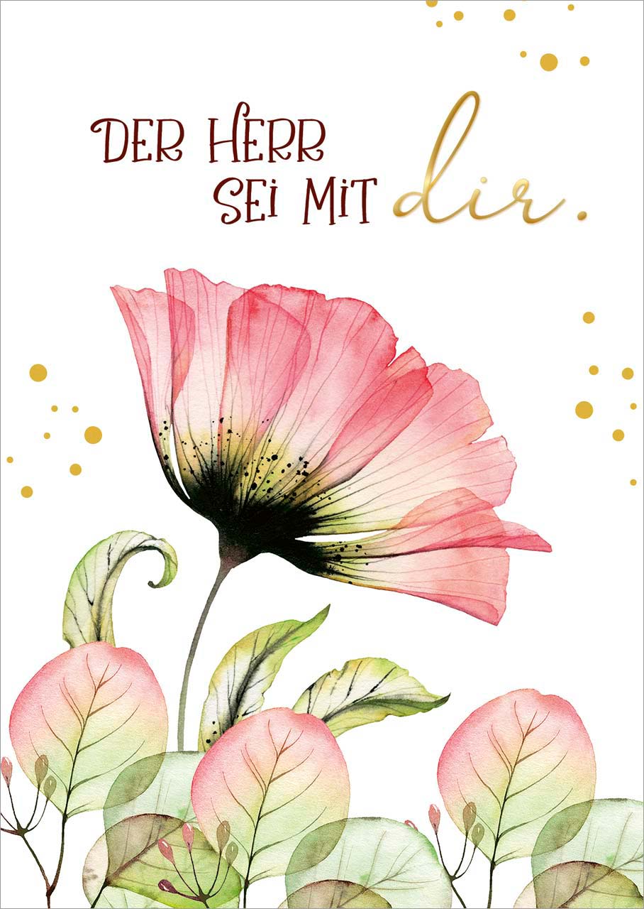 Postkarten Der HERR sei mit dir GF