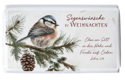 Schokolade Weihnachten Vogel auf Zweig - Lukas 2,14