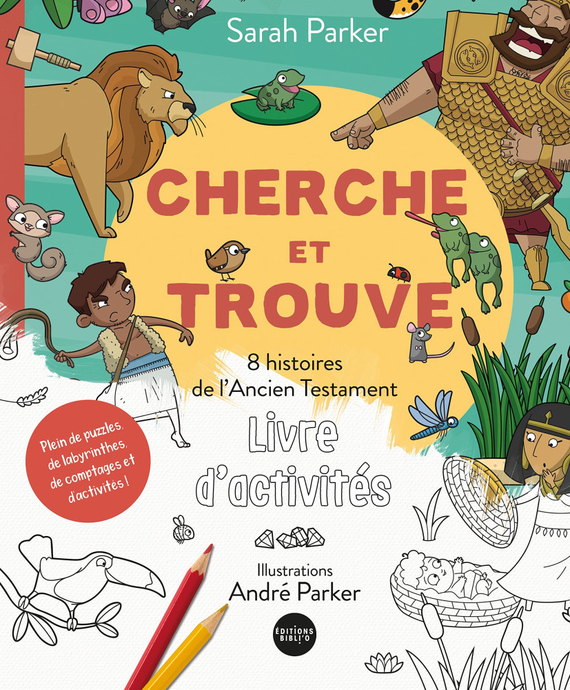 Cherche et trouve, livre d’activités - 8 histoires de l’Ancien Testament