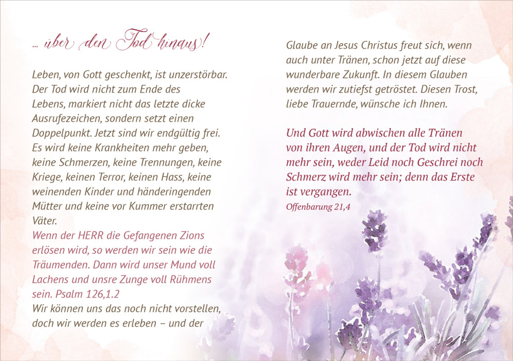 Grussheft Mit Hoffnung leben