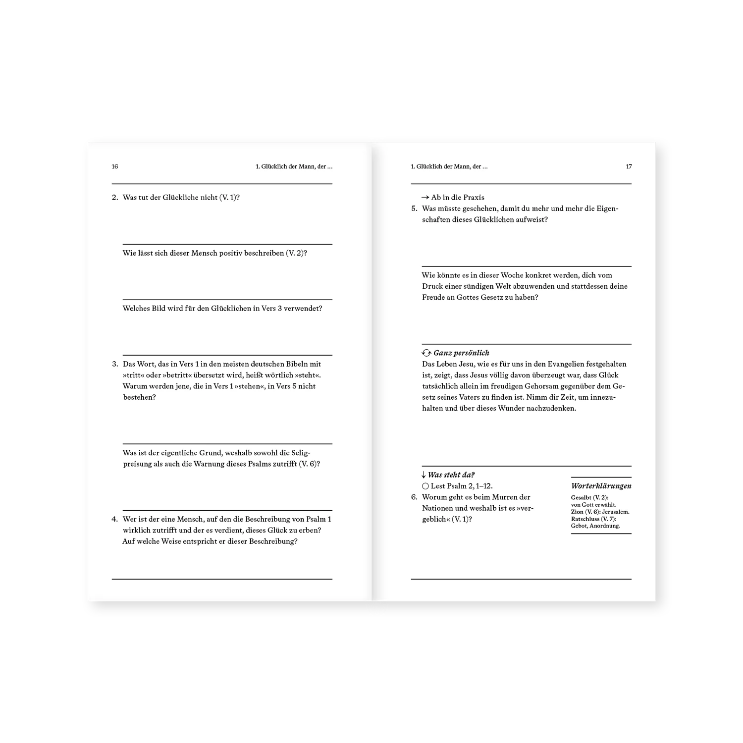 Psalmen (Arbeitsheft) - Reihe Die Bibel erklärt