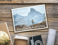 Postkarte Was vor dir liegt - Gottes Segen zum Geburstag