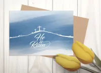 Faltkarte Ostern - He is Risen