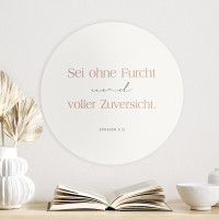 Wandschmuckbild Zuversicht - Ø 40 cm