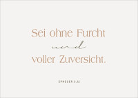 Postkarten alive Sei ohne Furcht