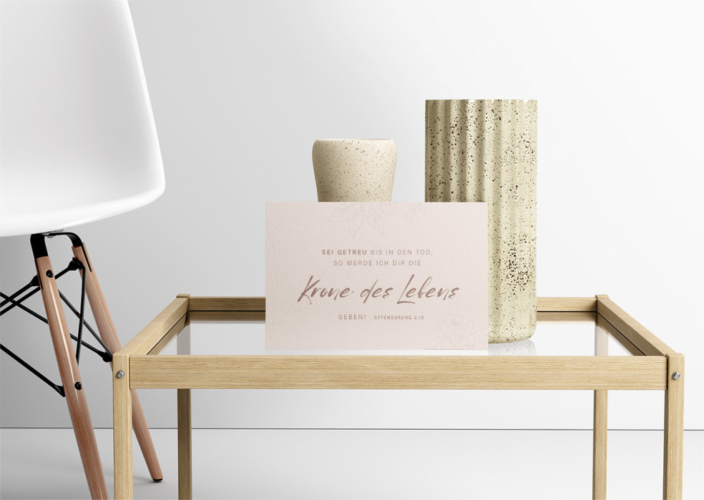 Postkarten alive Krone des Lebens