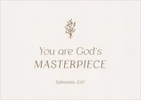 Postkarten alive You are God`s Masterpiece