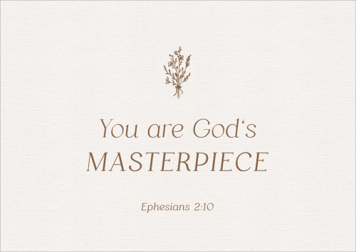 Postkarten alive You are God`s Masterpiece