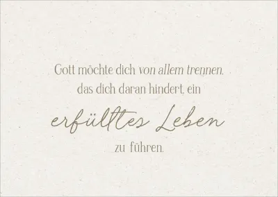 Postkarten alive Erfülltes Leben