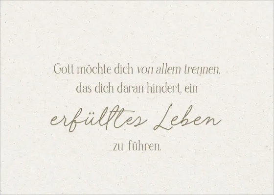 Postkarten alive Erfülltes Leben