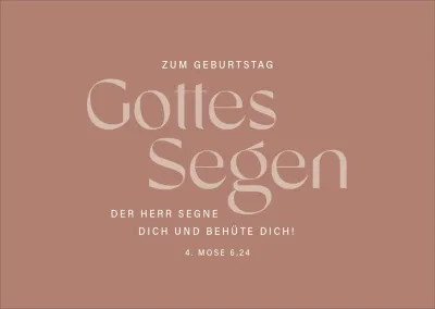 Postkarten alive Zum Geburtstag Gottes Segen
