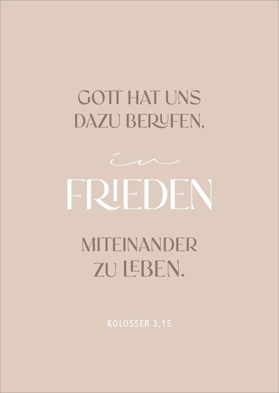 Postkarten alive Frieden