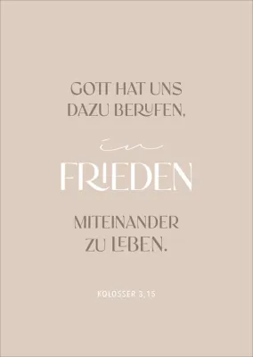 Postkarten alive Frieden
