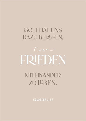 Postkarten alive Frieden