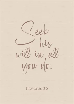 Postkarten alive Seek his will in all you do