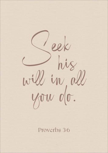 Postkarten alive Seek his will in all you do