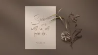 Postkarten alive Seek his will in all you do
