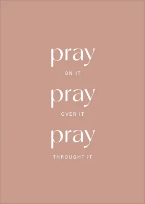 Postkarte alive Pray on it