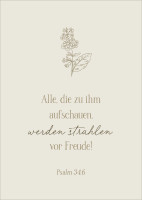 Postkarte alive alle die zu ihm aufschauen, werden strahlen