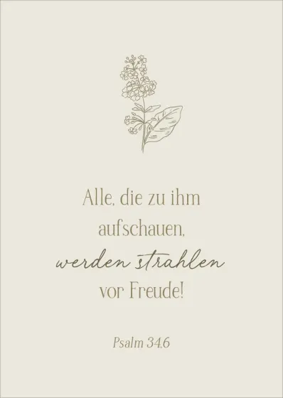 Postkarte alive alle die zu ihm aufschauen, werden strahlen