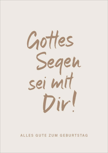 Postkarte alive Gottes Segen sei mit Dir!