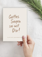 Postkarte alive Gottes Segen sei mit Dir!