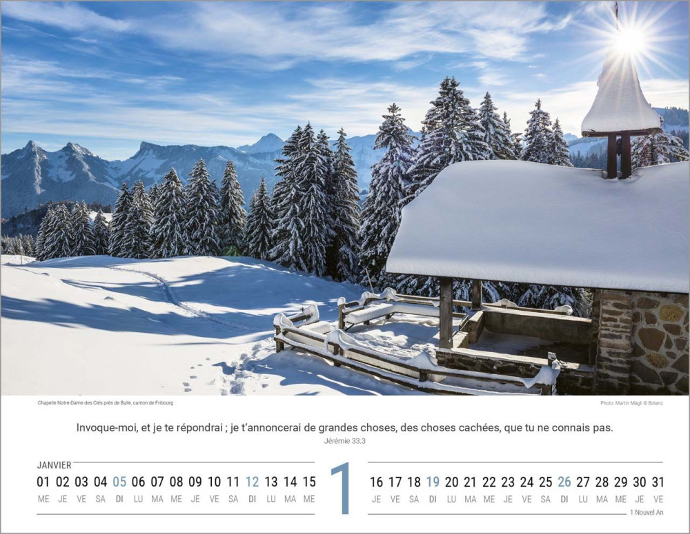 Schweizer Bildkalender - Französisch, Wandkalender