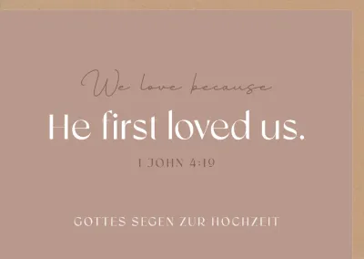 Falkarte He first loved us - 1 John 4:19