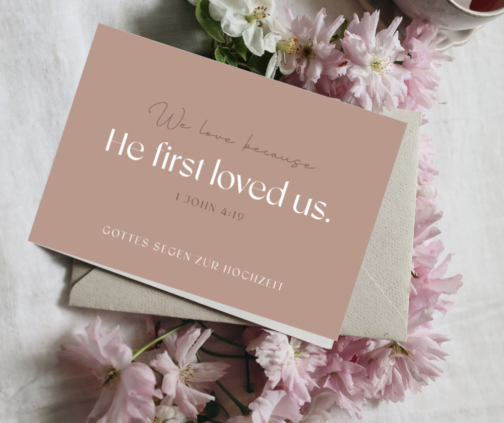 Falkarte He first loved us - 1 John 4:19