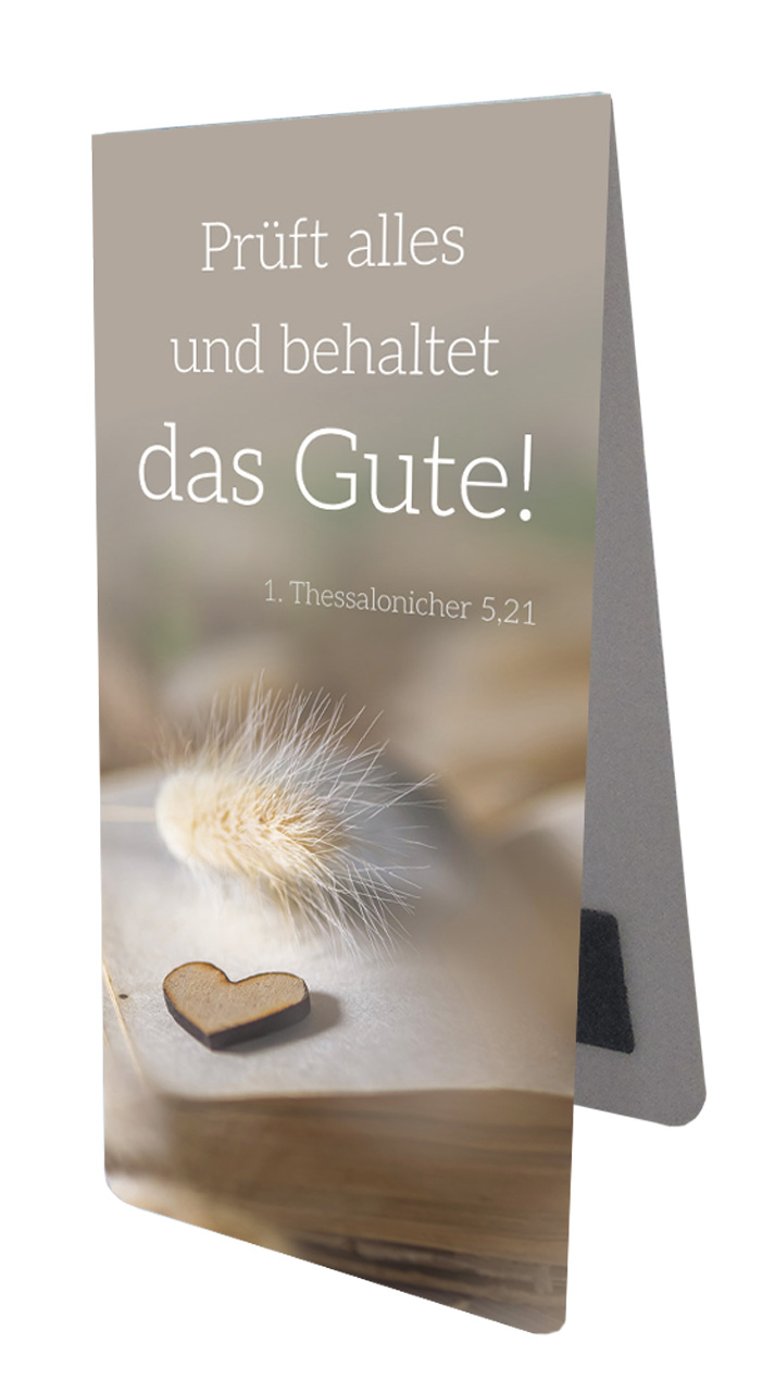 Magnet Lesezeichen Jahreslosung - 1. Thessalonicher 5:21