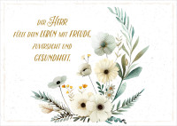 Postkarten Blumenkranz