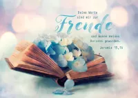 Postkarten freudige Worte - Jeremia 15,16