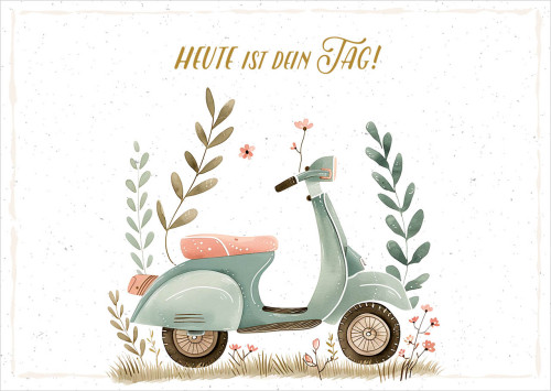Postkarten Heute ist dein Tag!