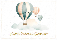 Postkarten Heißluftballon
