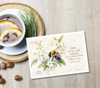 Postkarten Hummel an Blüten - Johannes 16,24