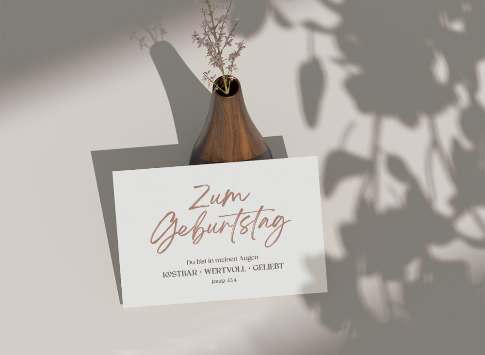 Postkarten kostbar - wertvoll - geliebt - Jesaja 43.4