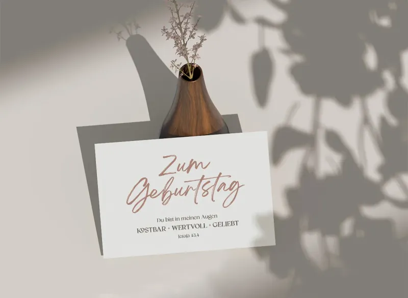 Postkarten kostbar - wertvoll - geliebt - Jesaja 43.4