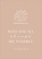 Postkarten with God - Matthew 19:26