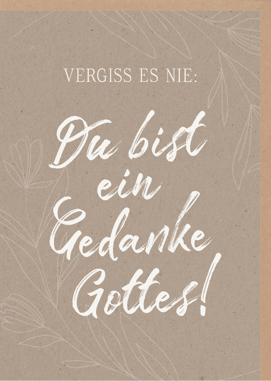 Faltkarte alive Vergiss es nie - Psalm 139:14-18