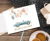 Postkarten Luftballons zum Geburtstag