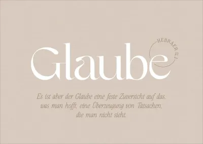 Postkarten Glaube - Hebräer 11:1