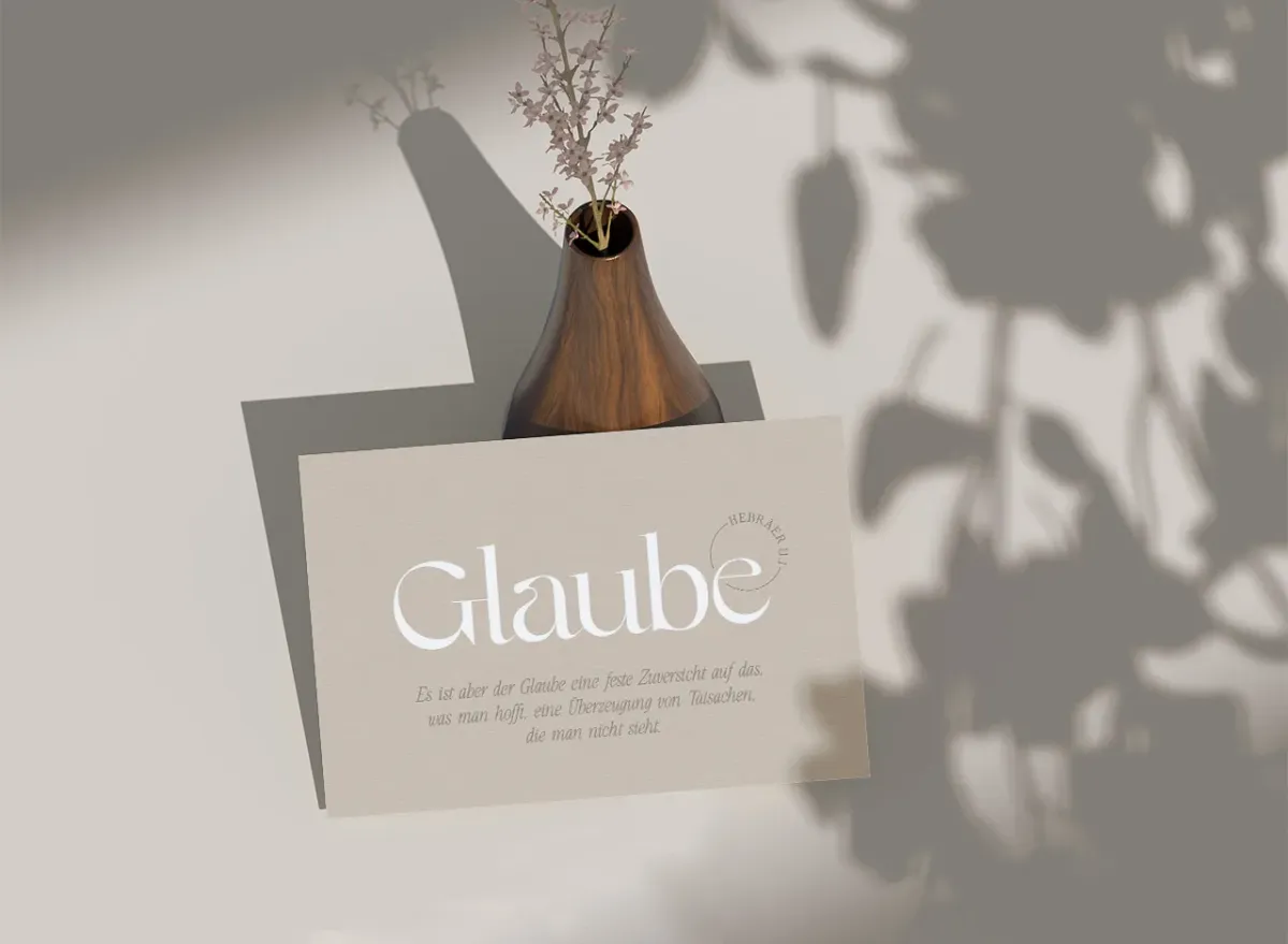 Postkarten Glaube - Hebräer 11:1