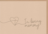 Faltkarte Trauer - In loving memory - Jeremia 31:1