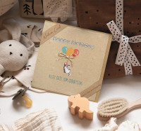 Doppelkarte Happy Birthday Luftballons - Philipper 4,4