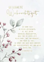 Postkarte blassrote Beeren - 2. Korinther 9,8