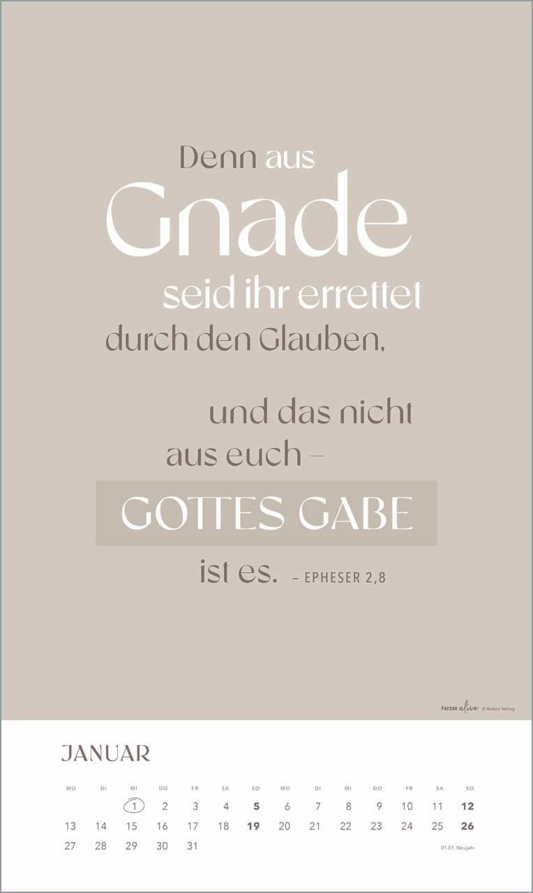 Glaube im Alltag - Posterkalender