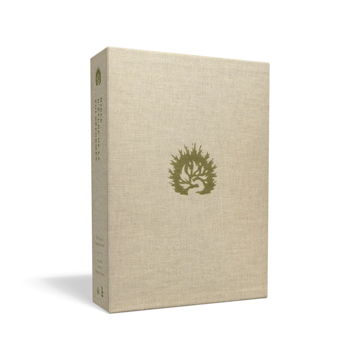 Bible d’étude de la foi réformée - Blanc, Similicuir, tranches or, un signet